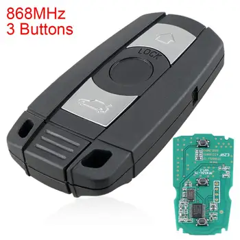 868MHz 3 Buttons Remote Car Key for BMW CAS3 System X5 X6 Z4 1/3/5/7 Series Vehicle Smart Key
868MHz 3 Buttons Remote Car Key for BMW CAS3 System X5 X6 Z4 1/3/5/7 Series Vehicle Smart Key