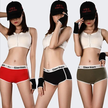Sports Style Pure Cotton Boxer Shorts Ladies Mid-waist Solid Color Breathable Sexy Underwear Anti-light Safety Pants Women
Sports Style Pure Cotton Boxer Shorts Ladies Mid-waist Solid Color Breathable Sexy Underwear Anti-light Safety Pants Women