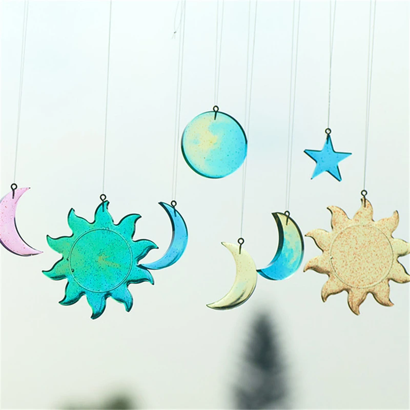 Moon Silicone Mold For Resin Sun Star Epoxy Pendant Necklace DIY Jewelry Making Kit Keychain Wind Chimes Resin Molds
Moon Silicone Mold For Resin Sun Star Epoxy Pendant Necklace DIY Jewelry Making Kit Keychain Wind Chimes Resin Molds