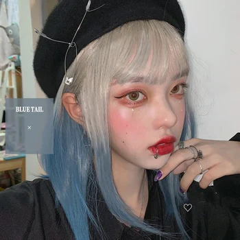 MANWEI Cosplay Lolita Long Straight Bangs Mixed Ombre Cute Japan Halloween Synthetic Party Cosplay Wig
MANWEI Cosplay Lolita Long Straight Bangs Mixed Ombre Cute Japan Halloween Synthetic Party Cosplay Wig
