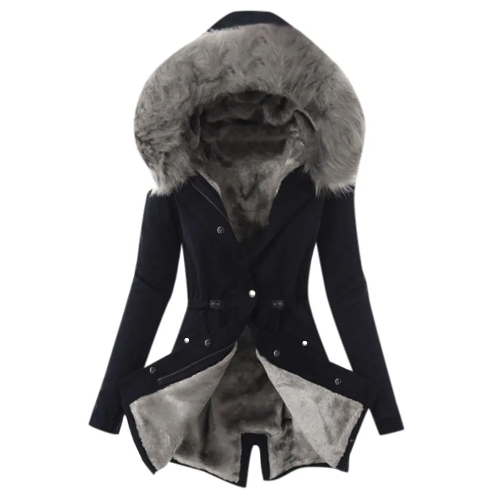 Фото Женское зимнее пальто хлопковая куртка для женщин зимняя одежда 2020 | Женская