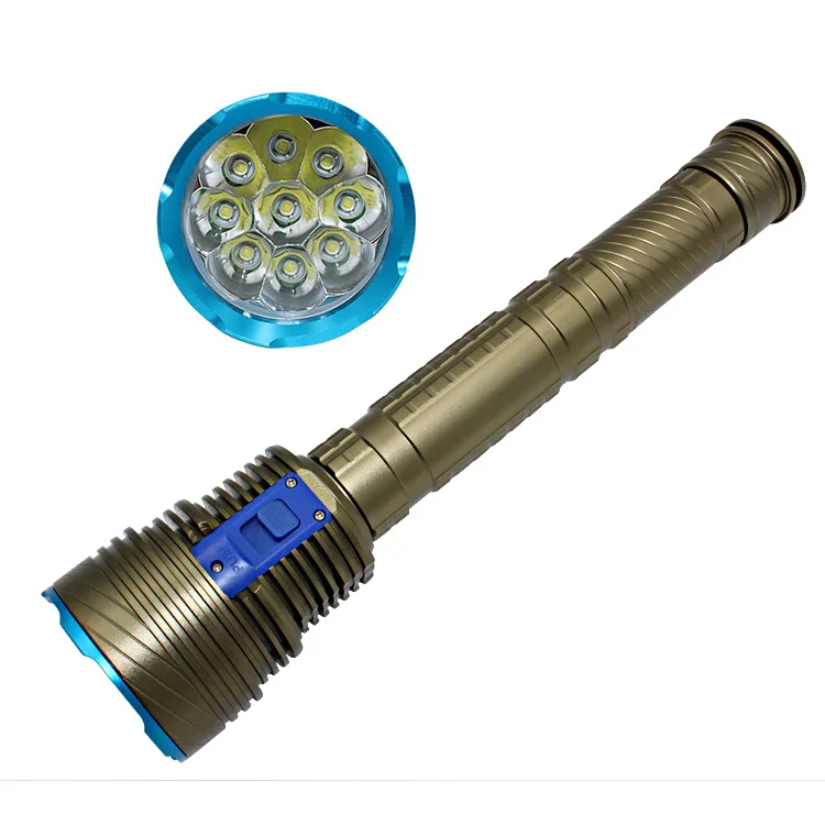 Max 9000 Lumens Rechargeable Diving Lamp Underwater 100 Meters Dive Torch Light Lamp use Magnetic Push switch D018
Max 9000 Lumens Rechargeable Diving Lamp Underwater 100 Meters Dive Torch Light Lamp use Magnetic Push switch D018