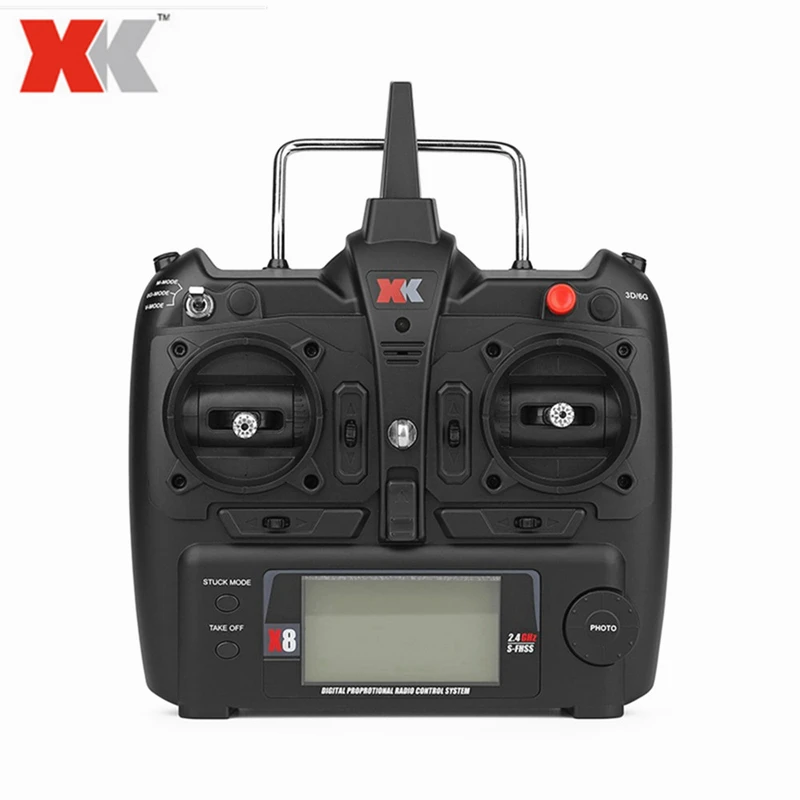Original 2.4Ghz 6CH Remote Control Transmitter for XK X450 RC Airplane Spare Part
Original 2.4Ghz 6CH Remote Control Transmitter for XK X450 RC Airplane Spare Part