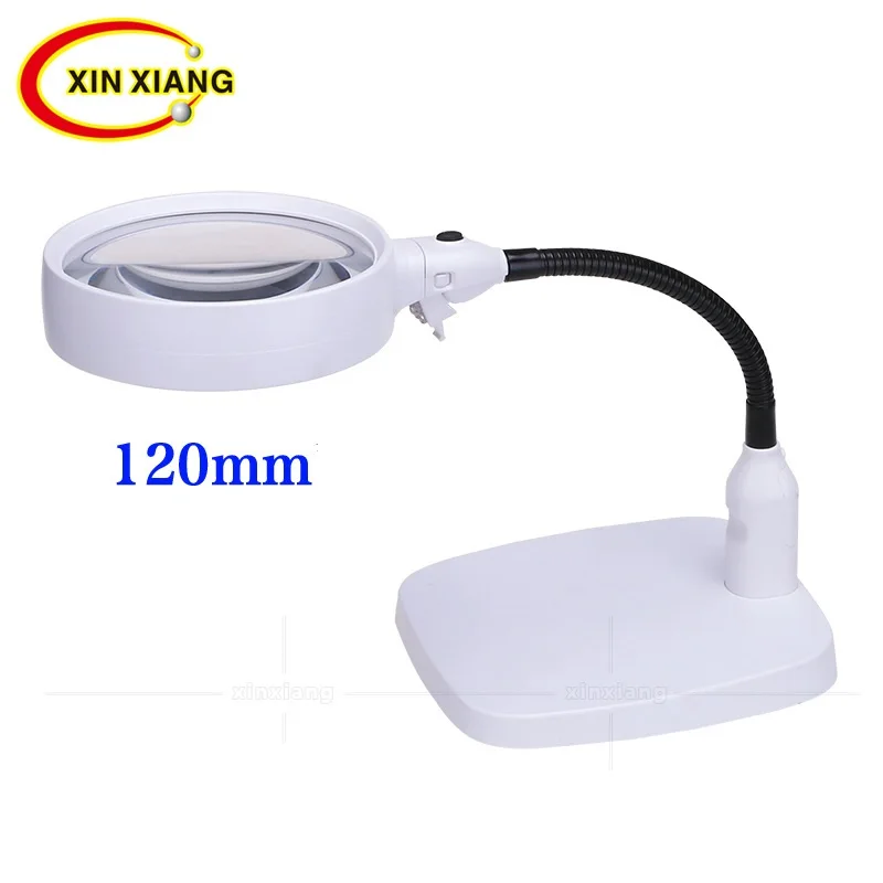 6 LED Illuminated Magnifier Desk Lamp Magnifying 120MM Large Reading Magnifier 10X Flexible Reading Loupe Portable Desktop Lupe 
6 LED Illuminated Magnifier Desk Lamp Magnifying 120MM Large Reading Magnifier 10X Flexible Reading Loupe Portable Desktop Lupe