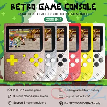 2000 in 1 Retro Game Mini Game Console Handheld Game Console SUP Built-in 5 Large Simulator forGBA support download and archive
2000 in 1 Retro Game Mini Game Console Handheld Game Console SUP Built-in 5 Large Simulator forGBA support download and archive