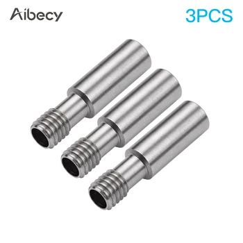 

Aibecy 1/3/5pc 26mm Length All-Metal Heatbreak Throat MK8 Extruder Throat Tube M6 Screw for Ender 3/Ender pro 3D Printer Parts