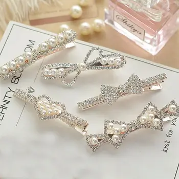 New Fashion Imitiation Pearl Rhinestone Metal Hair Clip Crystal Wowen Hairpin Side Clip Duckbill Clip Jewelry Hair Accessories
New Fashion Imitiation Pearl Rhinestone Metal Hair Clip Crystal Wowen Hairpin Side Clip Duckbill Clip Jewelry Hair Accessories