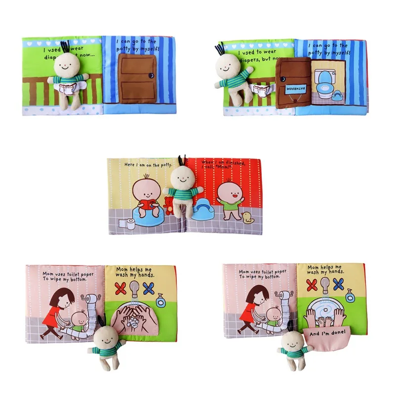 Cloth Books for Babies 3D Doll Cloth Baby Books Infant Teaching Shower Toilet For Toddlers Intelligence Educational Toy Gifts
Cloth Books for Babies 3D Doll Cloth Baby Books Infant Teaching Shower Toilet For Toddlers Intelligence Educational Toy Gifts