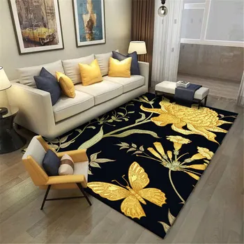 Black Carpet With Yellow Flower Living Room American Rural Style Retro Rug Bedroom Bedside Mat Kitchen Floor Rug Non-slip
Black Carpet With Yellow Flower Living Room American Rural Style Retro Rug Bedroom Bedside Mat Kitchen Floor Rug Non-slip