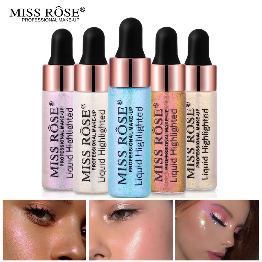 MISS ROSE 5 Color Illuminator Liquid Highlighter Drop Tint Makeup Face Brightener Glow Natural Facial Shiny Highlighting Mermaid
MISS ROSE 5 Color Illuminator Liquid Highlighter Drop Tint Makeup Face Brightener Glow Natural Facial Shiny Highlighting Mermaid