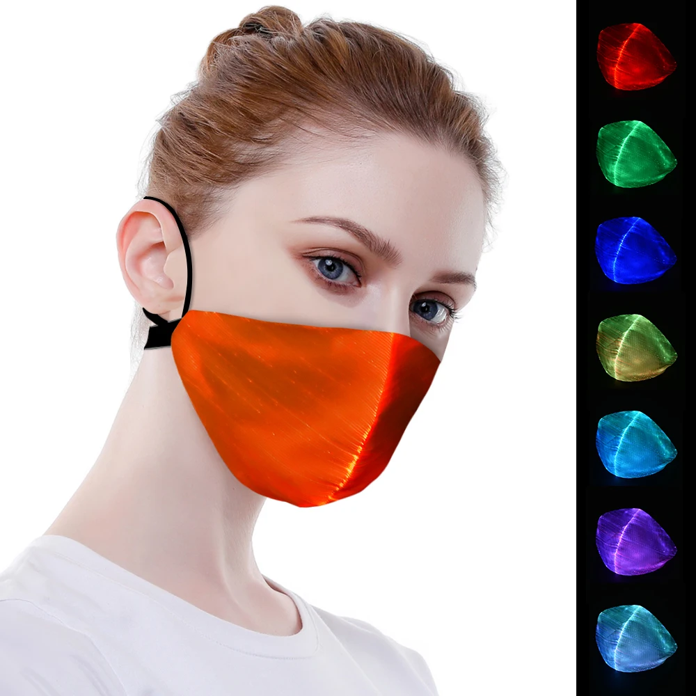 Halloween Flashing LED Mask 7 Color Luminous LED Mask Halloween Party Dance DJ Decor USB Charging Halloween Light Up Mask
Halloween Flashing LED Mask 7 Color Luminous LED Mask Halloween Party Dance DJ Decor USB Charging Halloween Light Up Mask