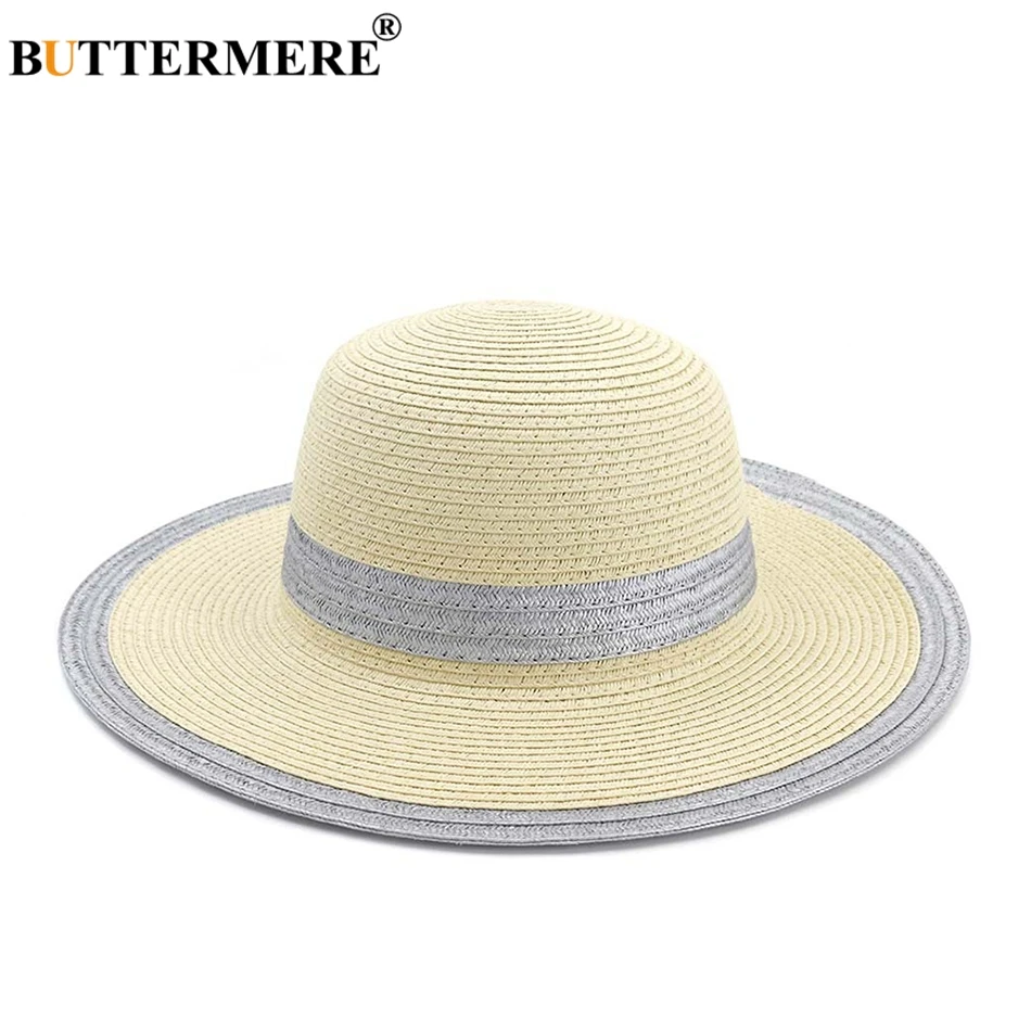 BUTTERMERE Ladies Straw Hats Beige Summer Beach Hats for Women UV Protection Elegant Folding Hat Female Wide Brim Floppy Hat
BUTTERMERE Ladies Straw Hats Beige Summer Beach Hats for Women UV Protection Elegant Folding Hat Female Wide Brim Floppy Hat