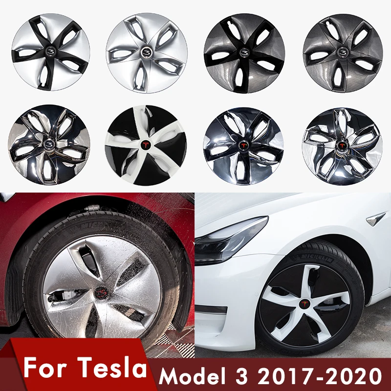 4PCS/Set For Tesla Model 3 Wheel Cap 2020 Model3 Accessories Hub Cover 18-inch Automobile Hubcap Model Three Carbon Fiber ABS
4PCS/Set For Tesla Model 3 Wheel Cap 2020 Model3 Accessories Hub Cover 18-inch Automobile Hubcap Model Three Carbon Fiber ABS