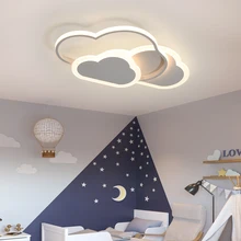 

Led Ceiling Lamp for Children's Room Bedroom Nursery Modern Dimmable Girls Kids Cloud Chandelier With Remote Control 220V/110V