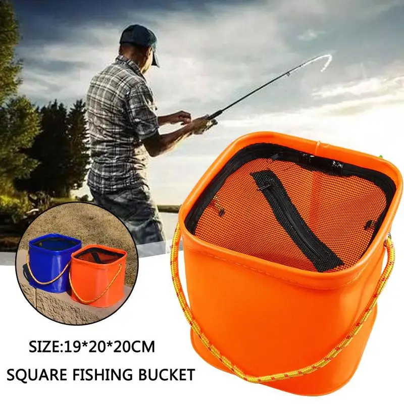 1Pcs Foldable EVA Water Bucket with Rope Belt Outdoor Collapsible Bag Carp Fishing Tackle Box Camping Fishing Accessories
1Pcs Foldable EVA Water Bucket with Rope Belt Outdoor Collapsible Bag Carp Fishing Tackle Box Camping Fishing Accessories