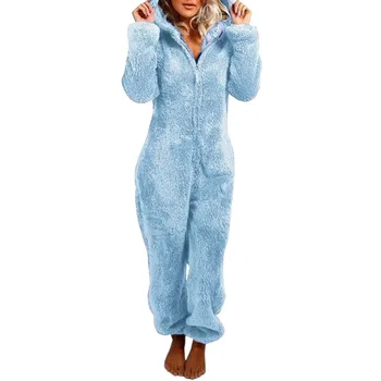 2020 One Piece Pajamas For Women Onesies Hooded Winter Autumn Sleepwear Coral Fleece Thick Warm Cute Women's Long Homewear
2020 One Piece Pajamas For Women Onesies Hooded Winter Autumn Sleepwear Coral Fleece Thick Warm Cute Women's Long Homewear