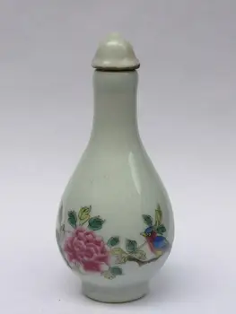 YIZHU CULTUER ART Collection Old Chinese Famille rose Porcelain Painting Bird Flower Snuff Bottle Decoration Gift
YIZHU CULTUER ART Collection Old Chinese Famille rose Porcelain Painting Bird Flower Snuff Bottle Decoration Gift