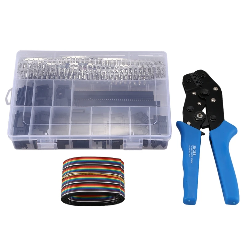 Dupont Connector Crimping Tool Kit Crimper Plier 2.54Mm Header Male Female Crimp Pins Terminals Housing 1 2 3 4 5 6 8 10 Pin Cri
Dupont Connector Crimping Tool Kit Crimper Plier 2.54Mm Header Male Female Crimp Pins Terminals Housing 1 2 3 4 5 6 8 10 Pin Cri