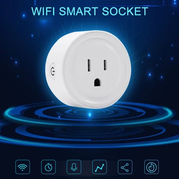 Easy Micro-link Wifi Smart Socket Phone Switch Timing Plug Voice Control Socket US Regulatory Socket 10A 110-125V Power Socket
Easy Micro-link Wifi Smart Socket Phone Switch Timing Plug Voice Control Socket US Regulatory Socket 10A 110-125V Power Socket
