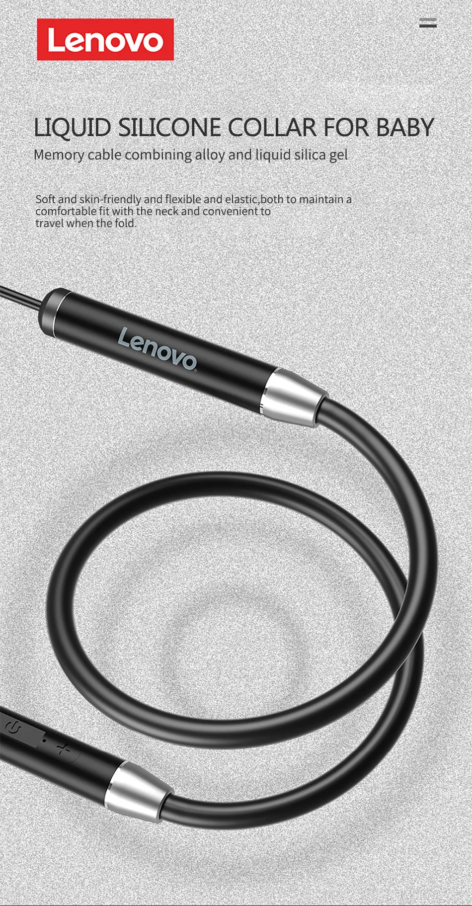 Gadgetoo Lenovo He08 Dual Dynamic Neckband Wireless In Ear Earphones