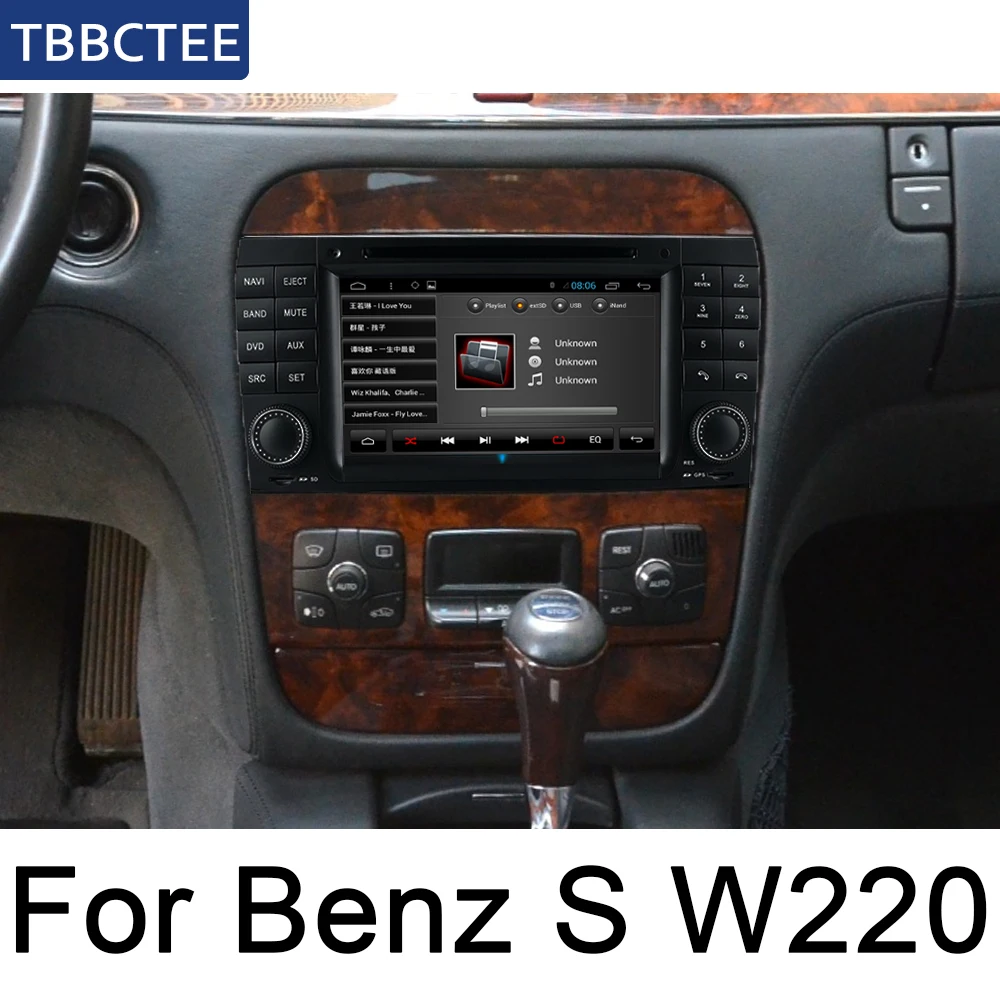 Автомобильный мультимедийный плеер для Mercedes Benz S Class W220 1995 ~ 2005 NTG Android GPS