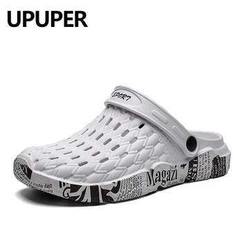 UPUPER Summer Men's Sandals Outdoor Non-slip Couple Beach Shoes Breathable Hole Summer Jelly Shoes For Men Slippers Size 36-47
UPUPER Summer Men's Sandals Outdoor Non-slip Couple Beach Shoes Breathable Hole Summer Jelly Shoes For Men Slippers Size 36-47
