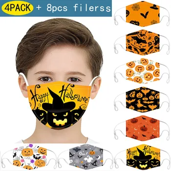 4pc masks + 8 pads Children Halloween Print Face Masks Adjustable Dustproof Windproof Washable Masks mascara facial protectora
4pc masks + 8 pads Children Halloween Print Face Masks Adjustable Dustproof Windproof Washable Masks mascara facial protectora