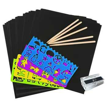 Multifunction Stencil Home For Kids Art Crafts Party Drawing Toys Scratch Paper Set Wooden Stylus Rainbow Birthday Gift Sketch
Multifunction Stencil Home For Kids Art Crafts Party Drawing Toys Scratch Paper Set Wooden Stylus Rainbow Birthday Gift Sketch