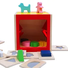 Детский деревянный 3D пазл искусственная головоломка