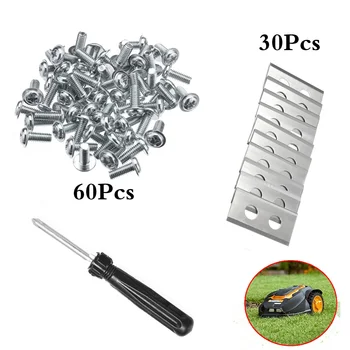 Replacement for Worx Landroid Mower Robot 30PCS Steel Spare Inserts 0.9MM + 60PCS Screws + 1PCS Screwdriver
Replacement for Worx Landroid Mower Robot 30PCS Steel Spare Inserts 0.9MM + 60PCS Screws + 1PCS Screwdriver