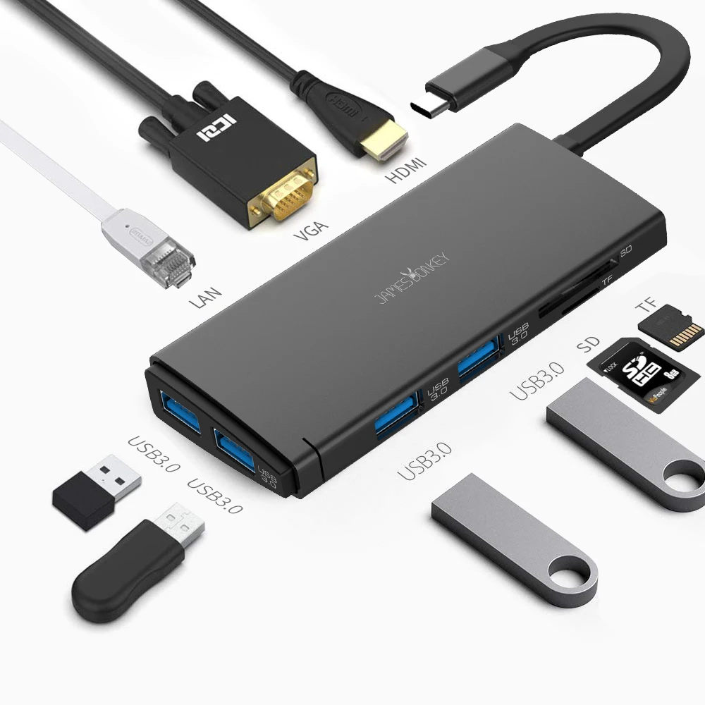 Original Syllable 10-in-1 USB C HUB Laptop Docking Stations Type-C support PD fast charging function USB-C docking station
Original Syllable 10-in-1 USB C HUB Laptop Docking Stations Type-C support PD fast charging function USB-C docking station