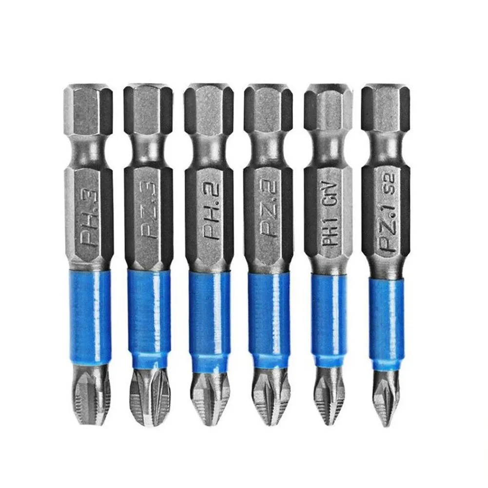 6Pcs Non-slip Screwdriver Bit Set Electric Impact Drill 50mm PH1 PH2 PH3 PZ1 PZ2 PZ3 Screw Driver Bits Kit
6Pcs Non-slip Screwdriver Bit Set Electric Impact Drill 50mm PH1 PH2 PH3 PZ1 PZ2 PZ3 Screw Driver Bits Kit