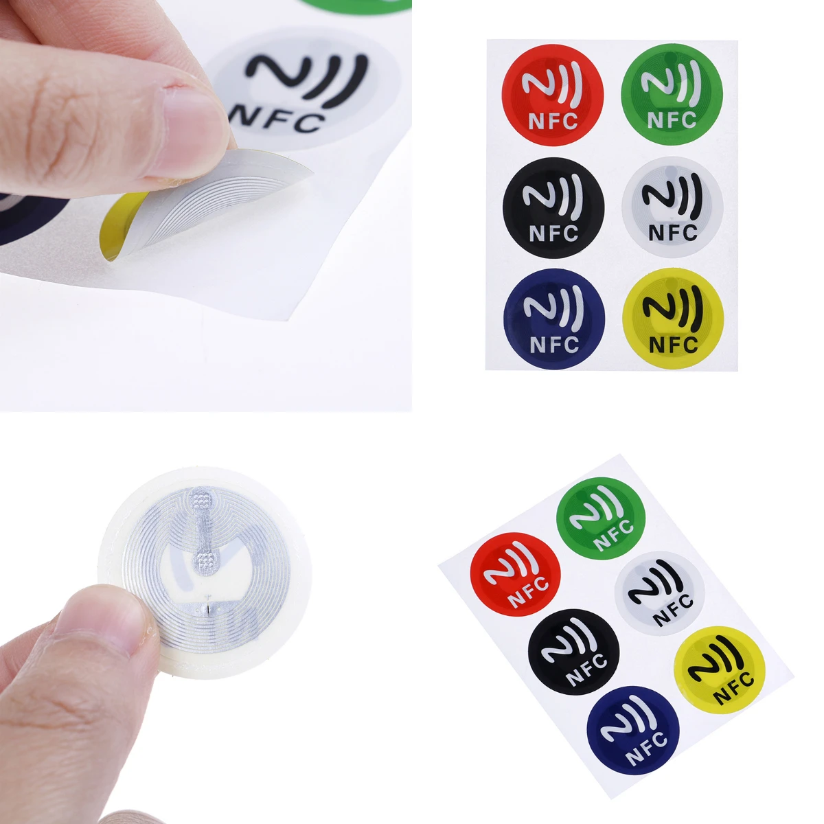 6pcs/sheet NFC Tags Stickers NTAG213 NFC Tags RFID Adhesive Label Sticker Universal Lable Ntag213 RFID Tag For All NFC Phones
6pcs/sheet NFC Tags Stickers NTAG213 NFC Tags RFID Adhesive Label Sticker Universal Lable Ntag213 RFID Tag For All NFC Phones
