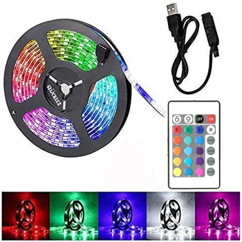 5V SMD 5050 USB LED Strip Light Practical Durable Multi-functional Classic RGB Flexible Tape Ribbon Lamp for TV Background
5V SMD 5050 USB LED Strip Light Practical Durable Multi-functional Classic RGB Flexible Tape Ribbon Lamp for TV Background
