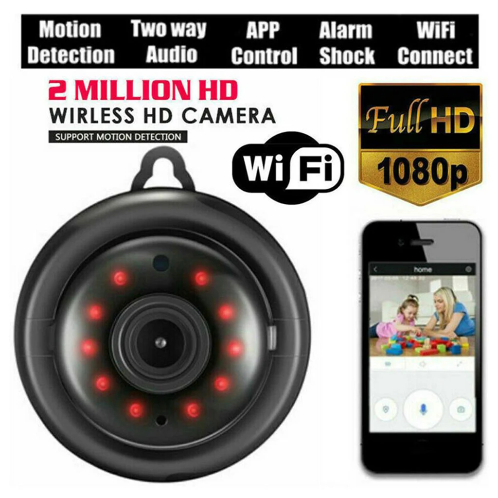 1080P Wireless Mini WiFi IP Camera Home Security Camera IP Surveillance IR Night Vision Motion Detect Baby Monitor P2P CCTV 1080P Wireless Mini WiFi IP Camera Home Security Camera IP Surveillance IR Night Vision Motion Detect Baby Monitor P2P CCTV