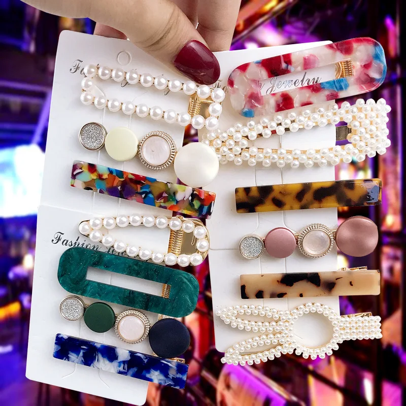 1set Fashion Hair Clip Geometric Pearl Hairpins Hair Accessories for Women Girls Bows Barrette Headdress Hairgrips 
1set Fashion Hair Clip Geometric Pearl Hairpins Hair Accessories for Women Girls Bows Barrette Headdress Hairgrips