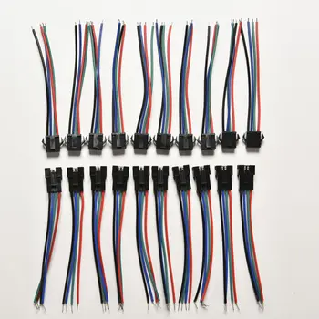 10 pairs Connecting Wire Splice SM Terminal Line Male Female Plug Connector 4P for SMD 5050/3528 RGB colour LED strips
10 pairs Connecting Wire Splice SM Terminal Line Male Female Plug Connector 4P for SMD 5050/3528 RGB colour LED strips