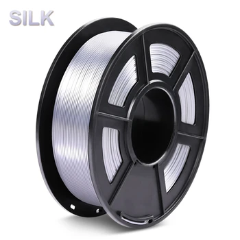 PLA Silk Filament 1kg 1.75mm Light Silver Texture Smooth 3D Printing Filament for FDM 3D Printer Material for DIY Artwork Print
PLA Silk Filament 1kg 1.75mm Light Silver Texture Smooth 3D Printing Filament for FDM 3D Printer Material for DIY Artwork Print