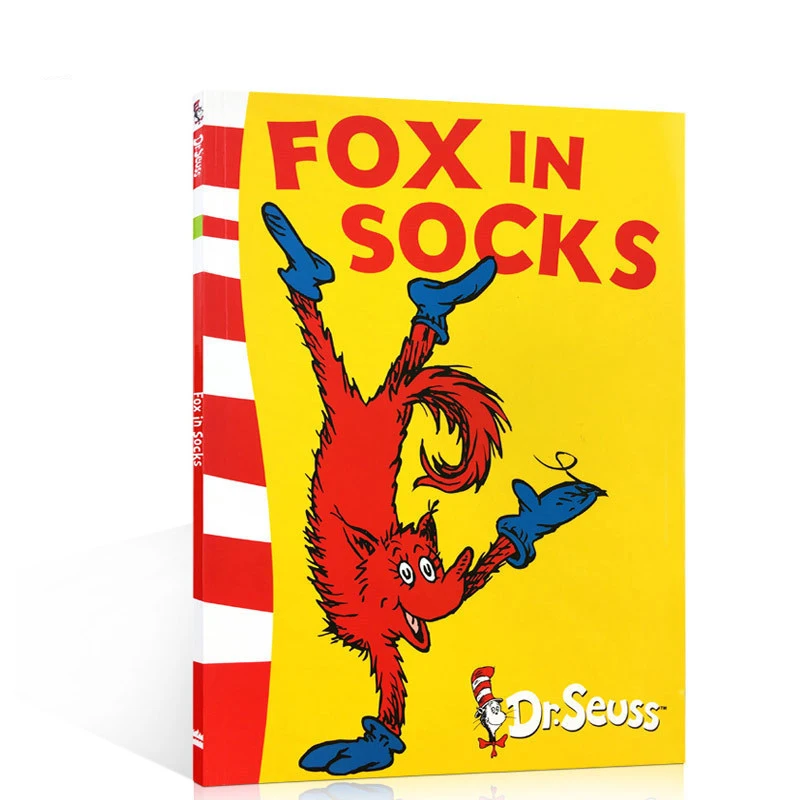 

Fox In Socks Dr.Seuss Series Interesting Story Parent Child Kids Early Education Picture English Book Christmas Birthday Gift