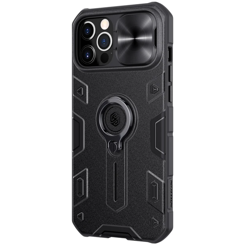 For Iphone 12 pro max Case Military Grade Case with Stand Kickstand Ring and Slide Camera Cover(Black)
For Iphone 12 pro max Case Military Grade Case with Stand Kickstand Ring and Slide Camera Cover(Black)