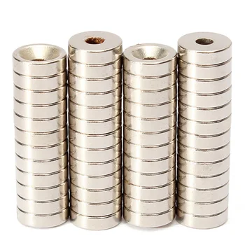 Portable 50pcs N50 D10 x 3MM Strong Ring Magnets Earth Neodymium 
Portable 50pcs N50 D10 x 3MM Strong Ring Magnets Earth Neodymium