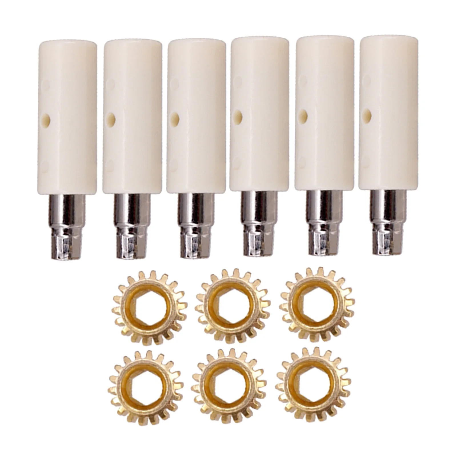 6pcs Hexagonal Open Gear Tuners Tuning Pegs Machine Heads Mount Hex Hole 1/18 1/15 Gears and Legs for Guitar Instruments 6pcs Hexagonal Open Gear Tuners Tuning Pegs Machine Heads Mount Hex Hole 1/18 1/15 Gears and Legs for Guitar Instruments