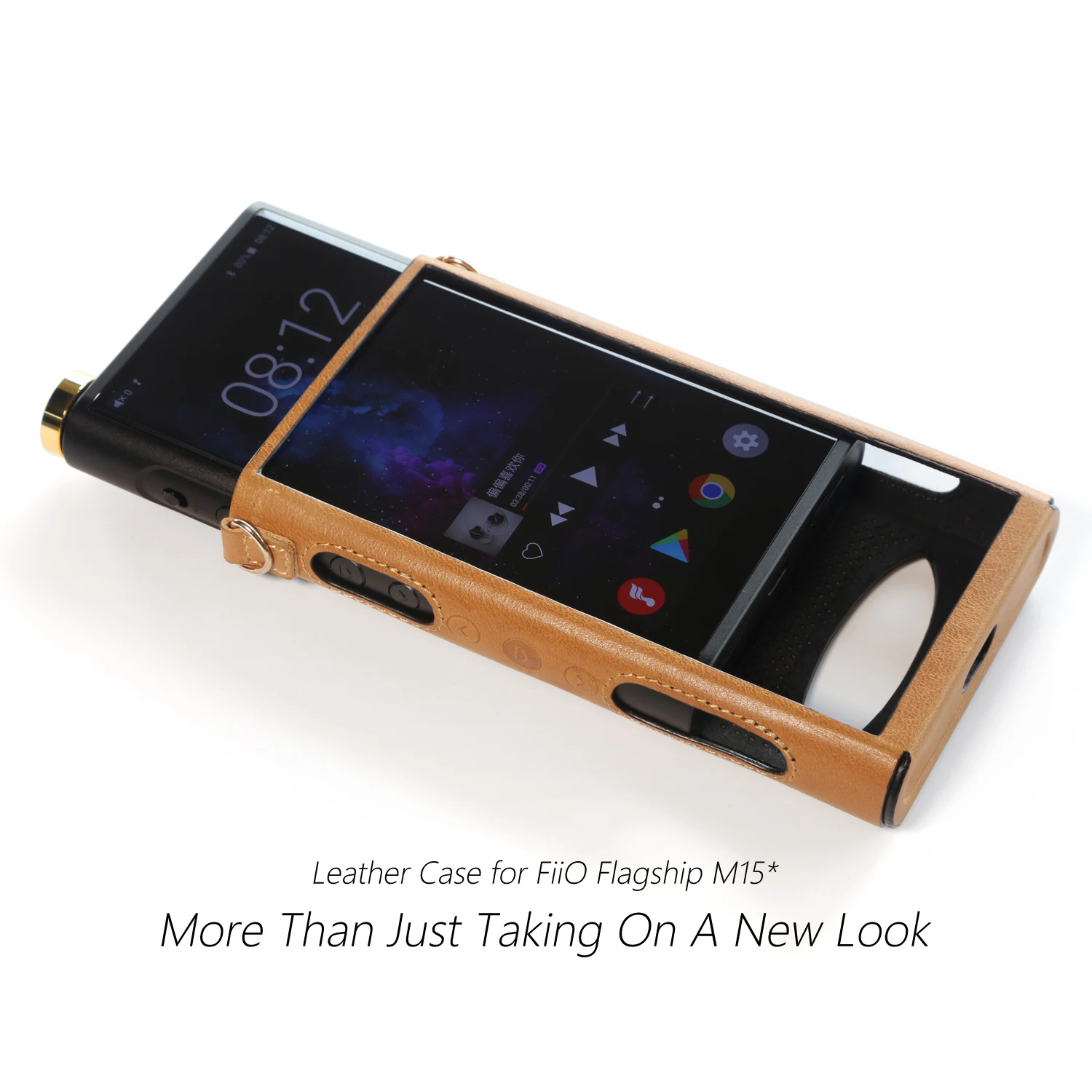 Кожаный защитный чехол DD ddHiFi C-M15 для музыкального плеера FiiO M15 с бесплатной ручкой