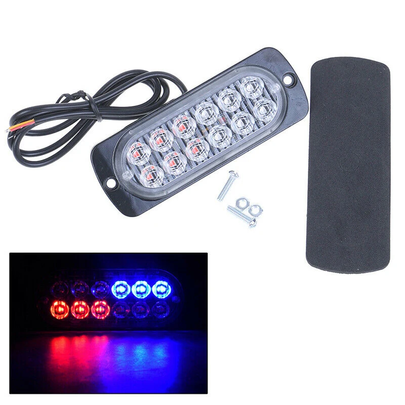 Universal Car LED Light Red/Blue 12-LED Strobe Light Warning Lamp 3000-8000K 12-24V LED Light Aviation Aluminum Alloy
Universal Car LED Light Red/Blue 12-LED Strobe Light Warning Lamp 3000-8000K 12-24V LED Light Aviation Aluminum Alloy