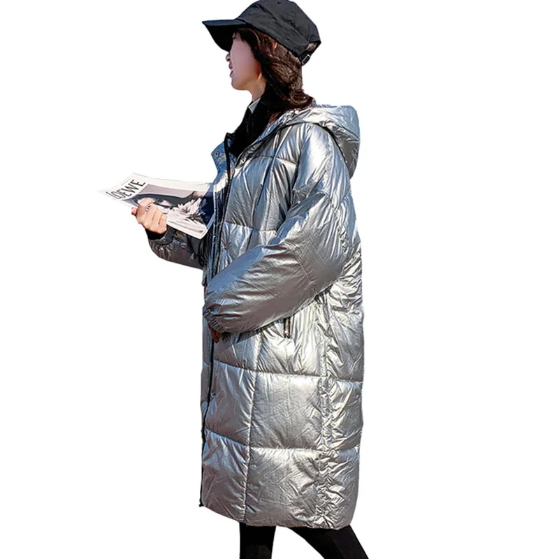 Glossy Elegant Hooded Loose Long Overcoat New Fashion Women Winter Warm Jacket Temperament Lady Down Cotton Thick Coats OK875
Glossy Elegant Hooded Loose Long Overcoat New Fashion Women Winter Warm Jacket Temperament Lady Down Cotton Thick Coats OK875
