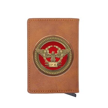 High Quality SPQR Roman Empire Printing RFID Blocking Men's Credit Card Holder Leather Bank Card Wallet Case Protection Purse
High Quality SPQR Roman Empire Printing RFID Blocking Men's Credit Card Holder Leather Bank Card Wallet Case Protection Purse