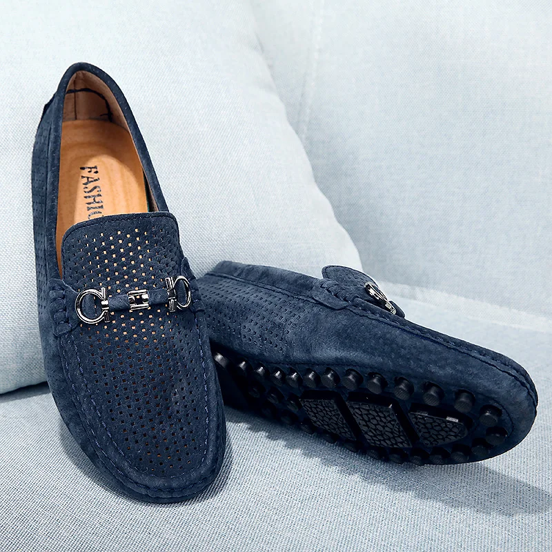 Mocasines Hombre 2019 Summer Hollow Men's Loafers Flat Casual Shoes Men Breathable Slip-On Leather Driving Shoes Moccasins Blue
Mocasines Hombre 2019 Summer Hollow Men's Loafers Flat Casual Shoes Men Breathable Slip-On Leather Driving Shoes Moccasins Blue