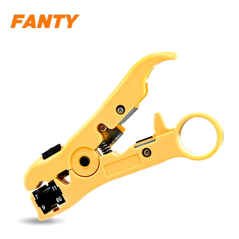 Universal Cable Stripper Cutter Stripping Pliers Tool for Network Flat or Round UTP Cat5 Cat6 Wire Coax Coaxial Stripping Tool
Universal Cable Stripper Cutter Stripping Pliers Tool for Network Flat or Round UTP Cat5 Cat6 Wire Coax Coaxial Stripping Tool