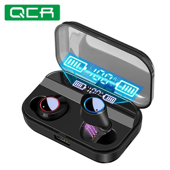 QCR TWS Wireless Earphone Bluetooth 5.0 Earphones Power Display Touch Control Sport Stereo Cordless Earbuds Headset Charging Box
QCR TWS Wireless Earphone Bluetooth 5.0 Earphones Power Display Touch Control Sport Stereo Cordless Earbuds Headset Charging Box