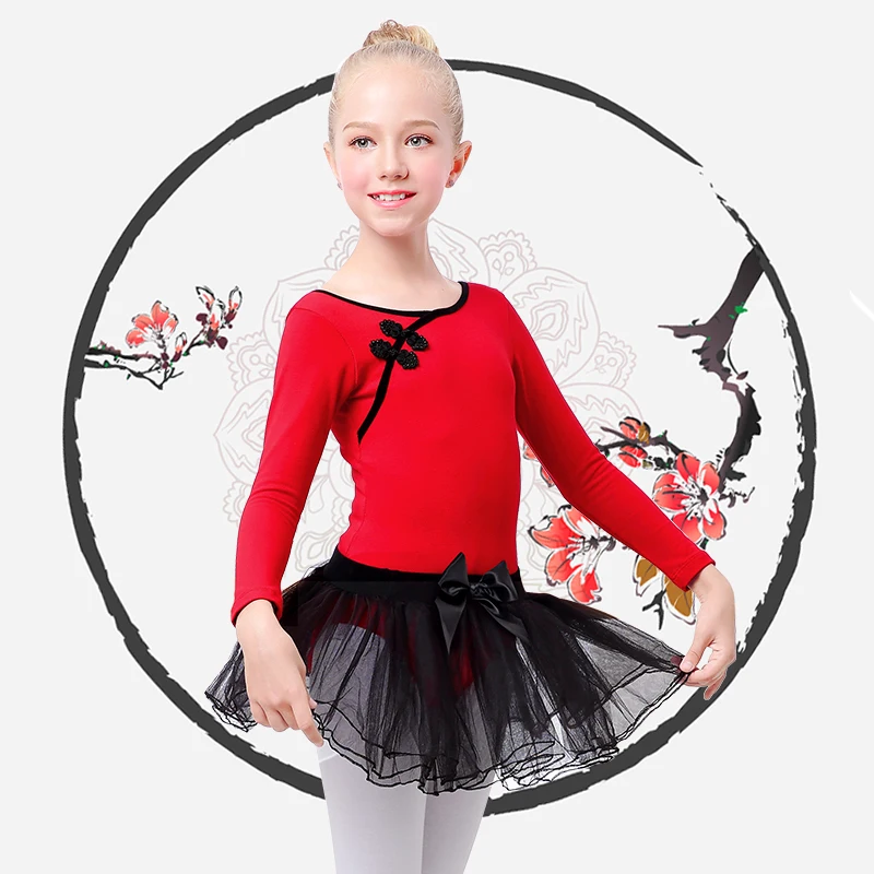 Girls Kids Ballet Dance Leotard Tutu Suit Red Black Dance Dress Lyrical Girls Chinese Knot Cotton Ballet Dance Wear Clothing
Girls Kids Ballet Dance Leotard Tutu Suit Red Black Dance Dress Lyrical Girls Chinese Knot Cotton Ballet Dance Wear Clothing